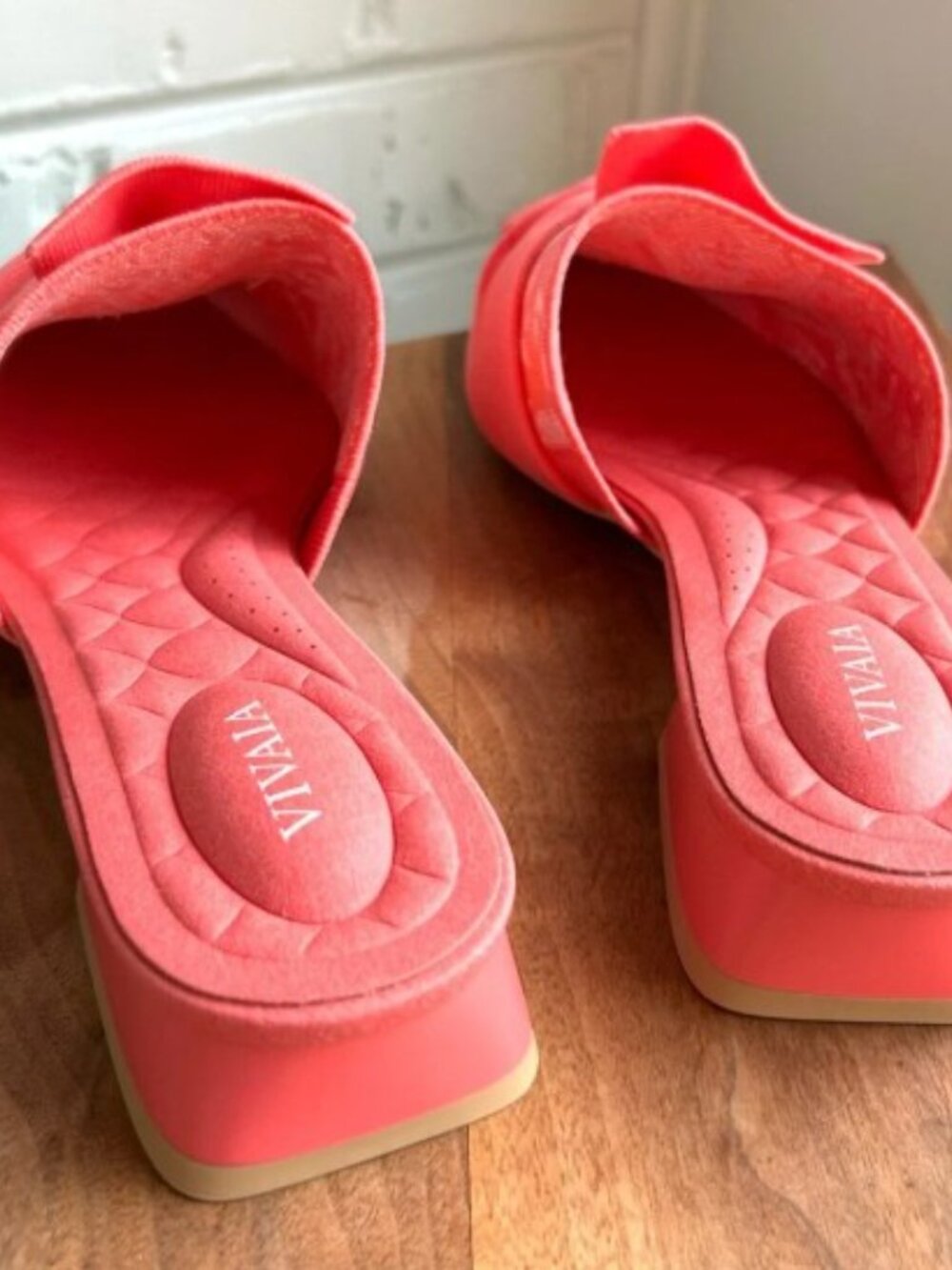 NEW Vivaia Pointed-Toe Knot Sandals (Yaffa Pro) in Coral Tropical 9.5 (41) - Picture 7 of 7